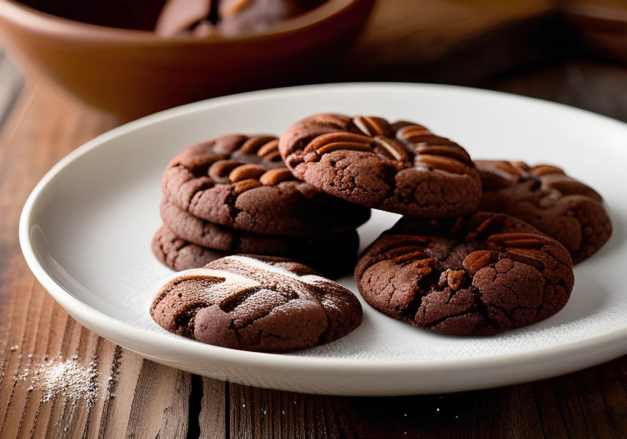 Chocolate Almond Cookies