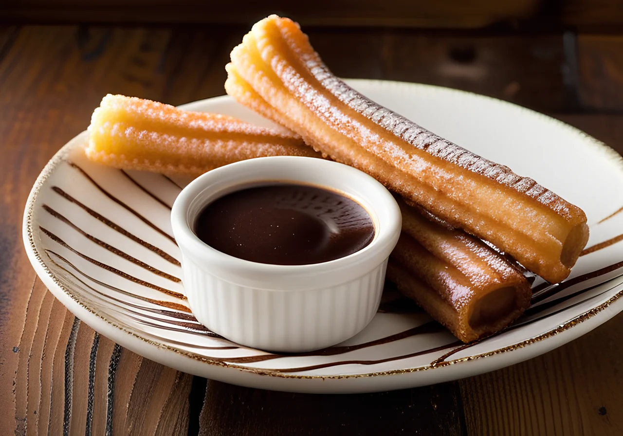 Churros with Chocolate Sauce