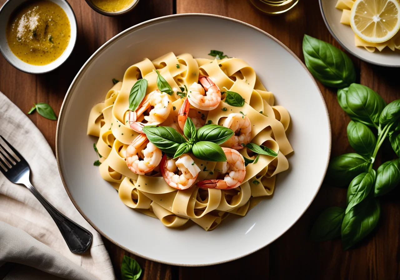 Pasta à la Snøfrisk with Shrimp