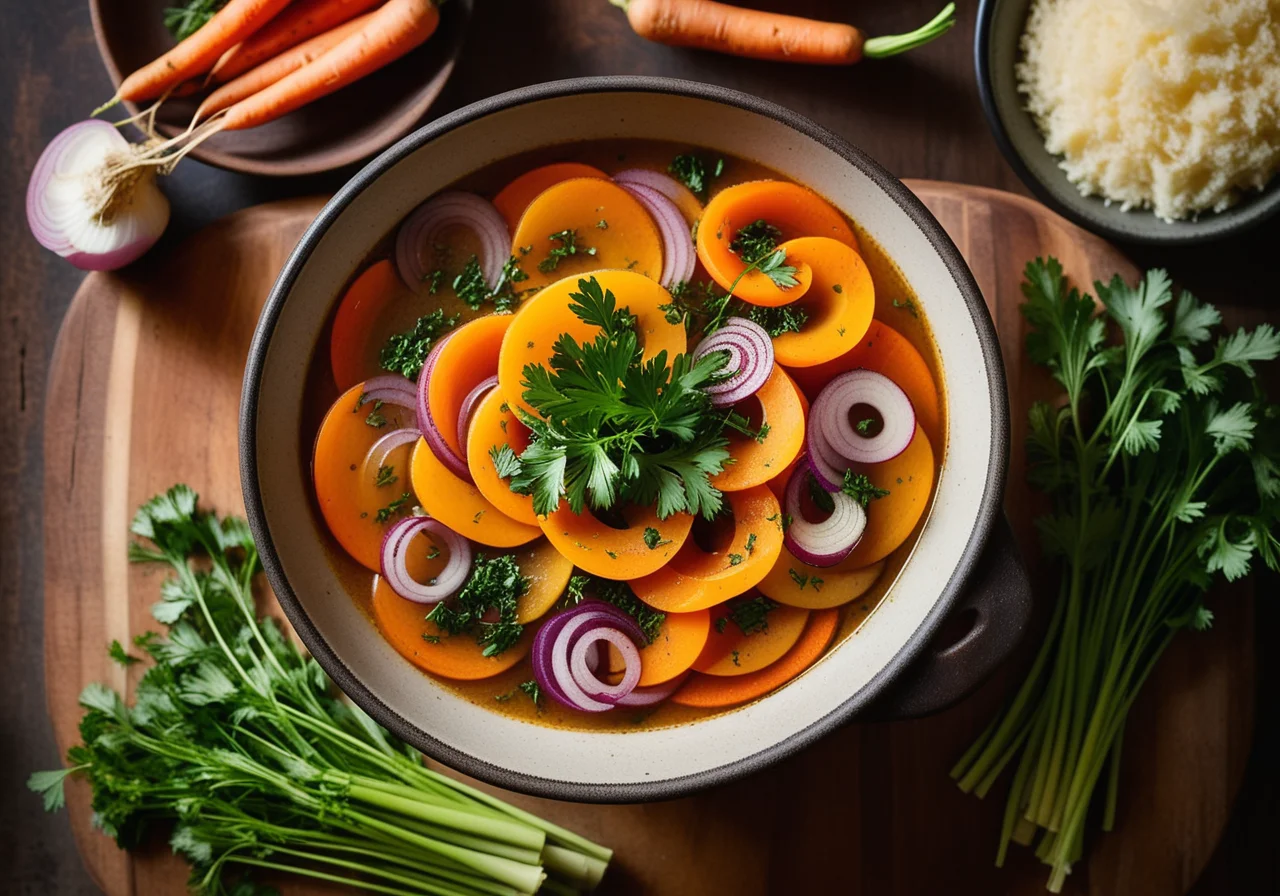 Tafelspitz with Soup Vegetables and Grated Horseradish