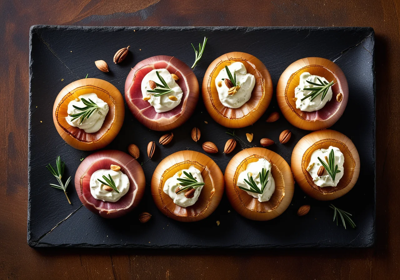 Onion Bundles Stuffed with Ricotta