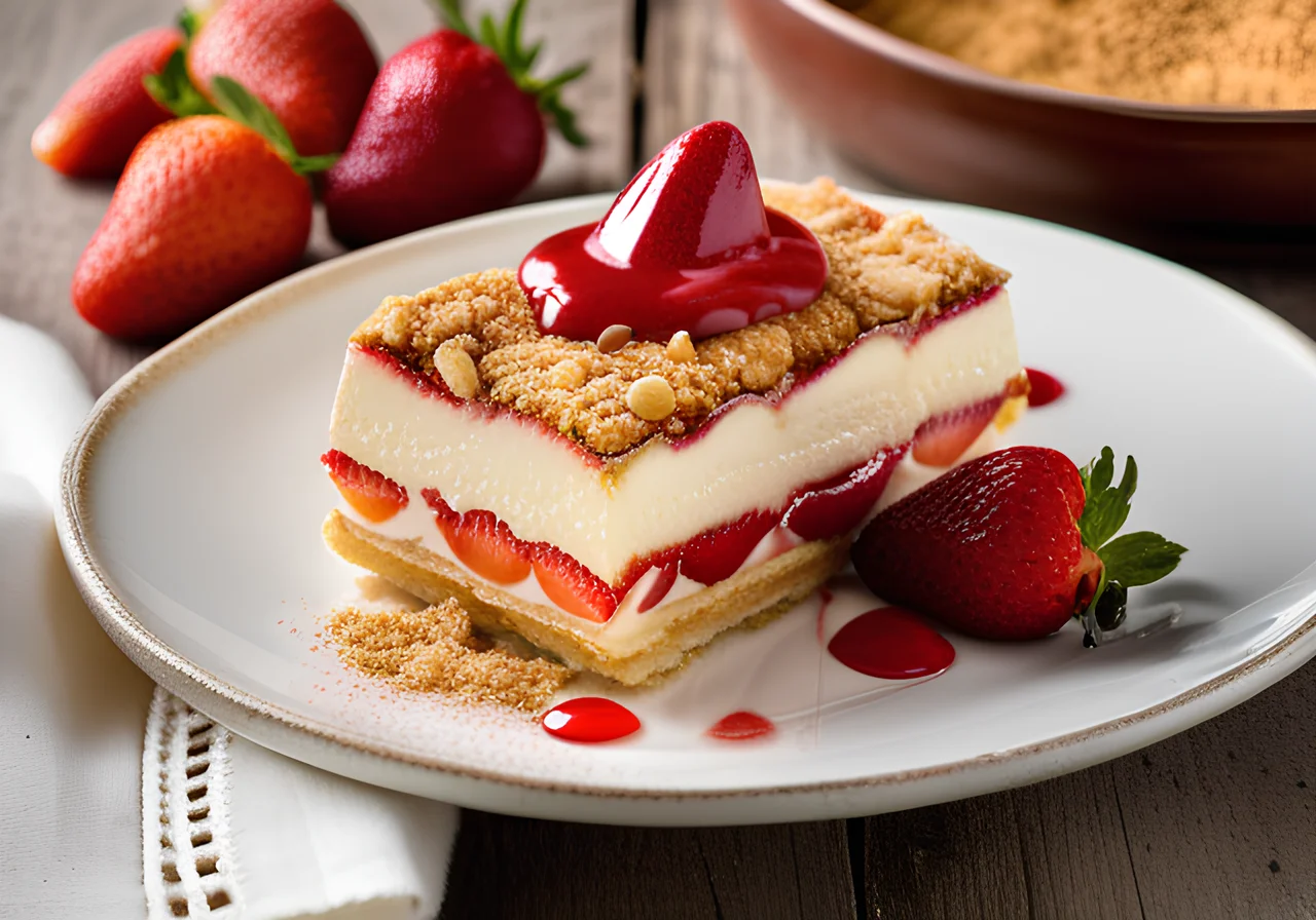 Strawberry Tiramisu with Egg Liqueur