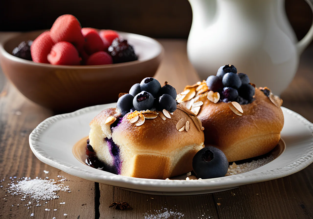 Blueberry Coconut Buns