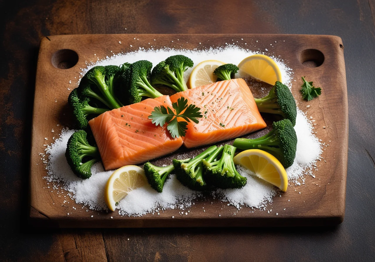 Salmon Trout in Salt Crust