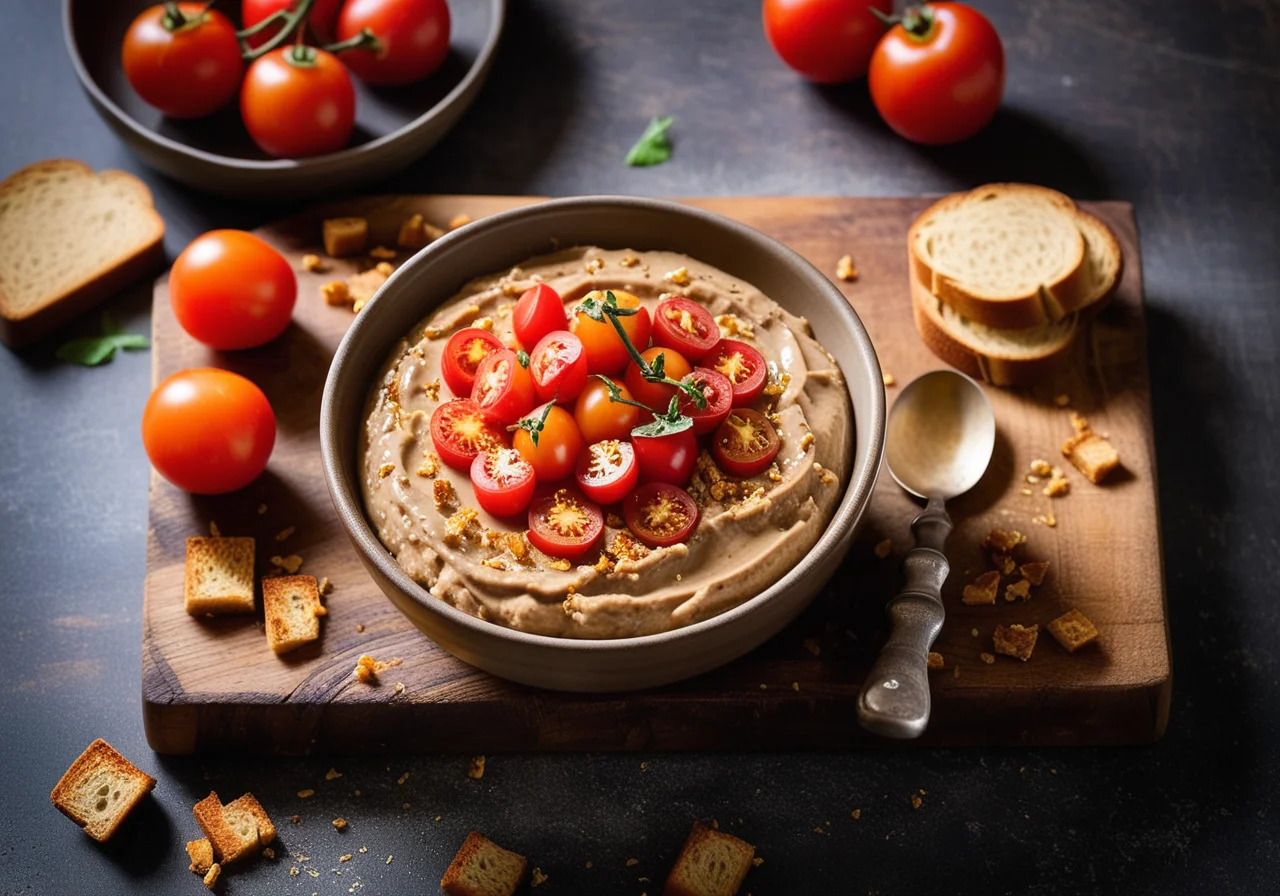 Eggplant Puree with Crisped Toast
