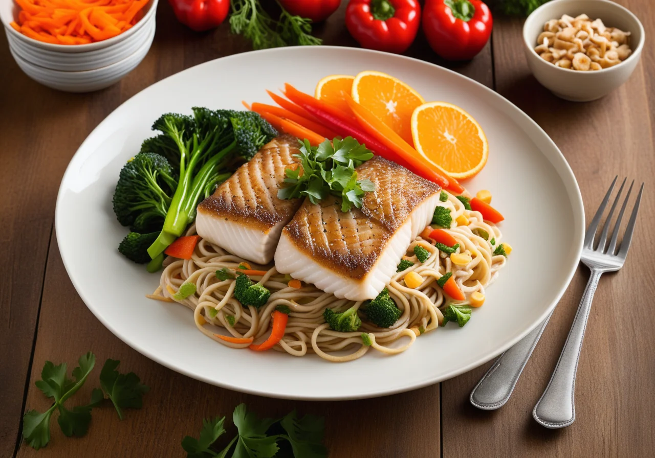 Pasta with Fish and Vegetables