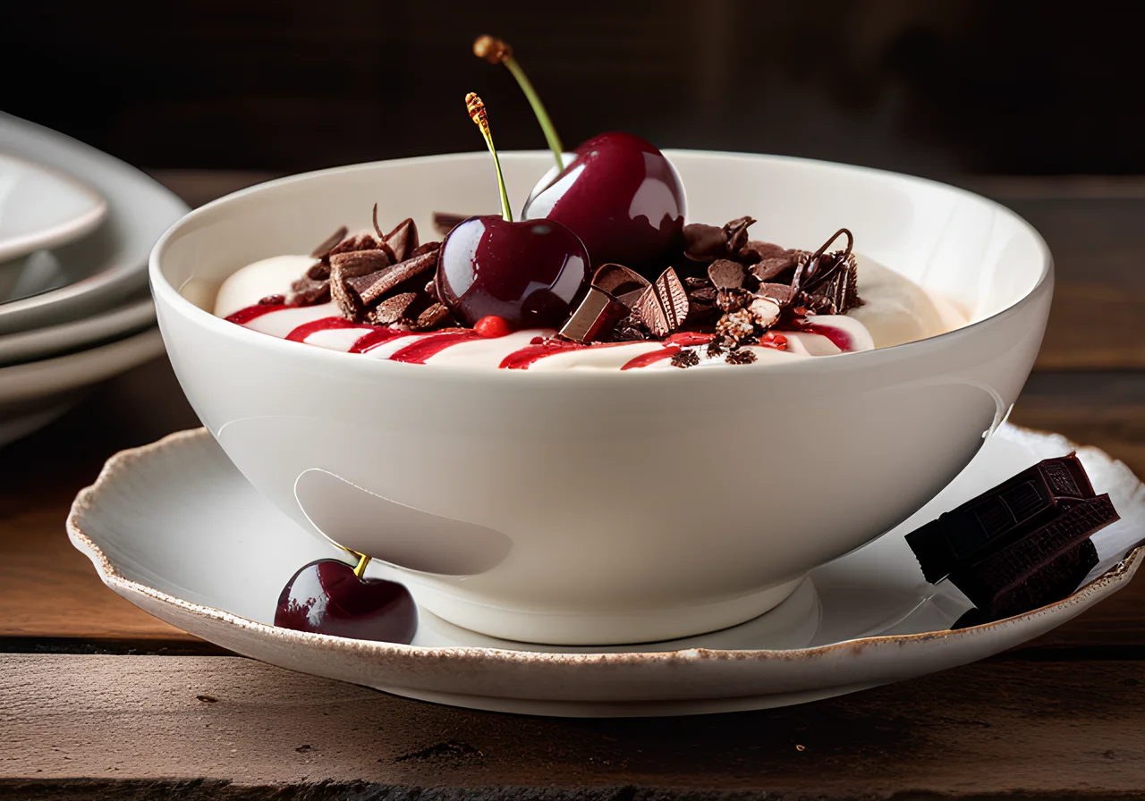 Mascarpone Cream with Cherries