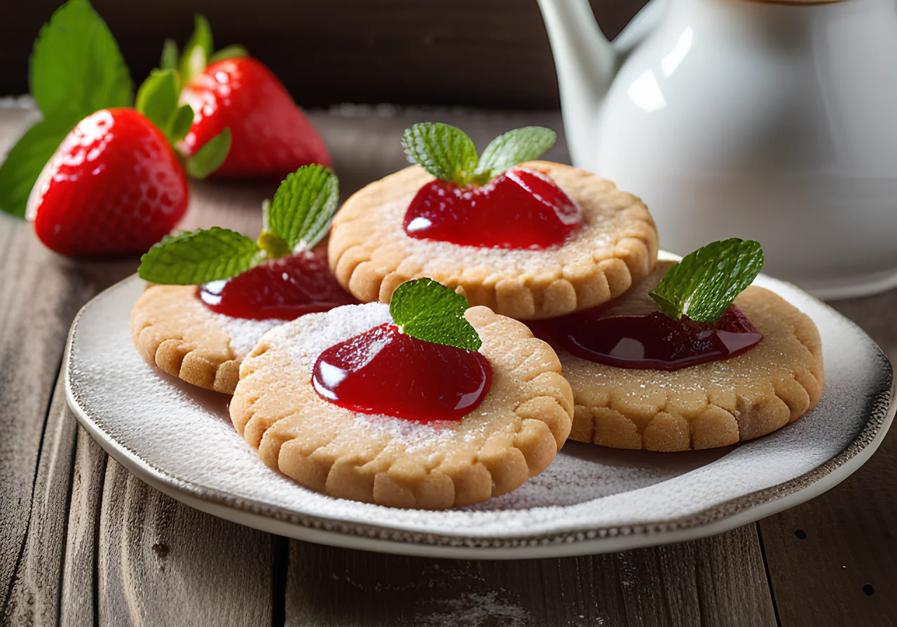 Shortbread Cookies with Jam Filling