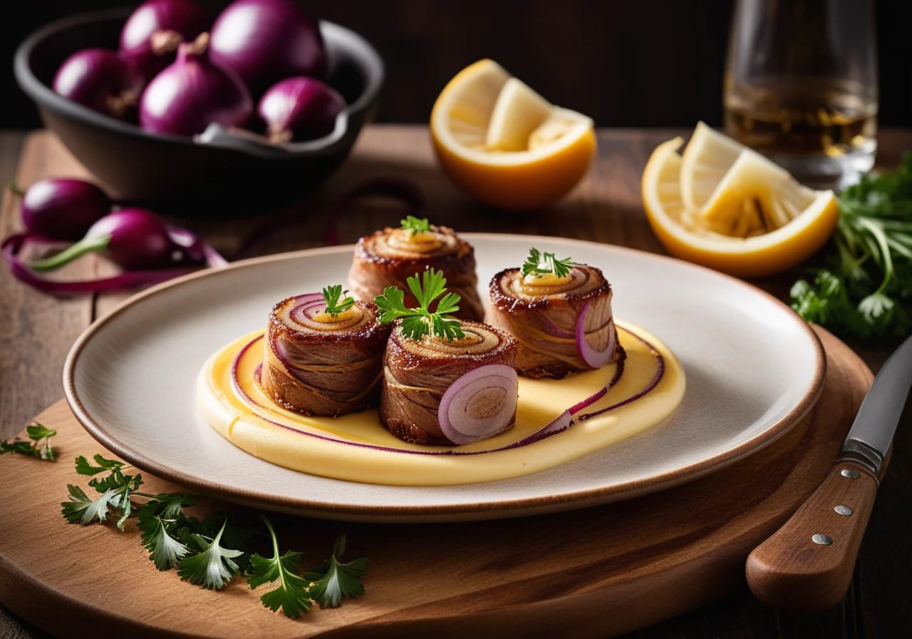 Pork Roulades Filled with Cheese