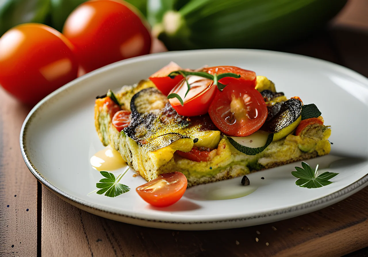 Zucchini and Tomato Frittata
