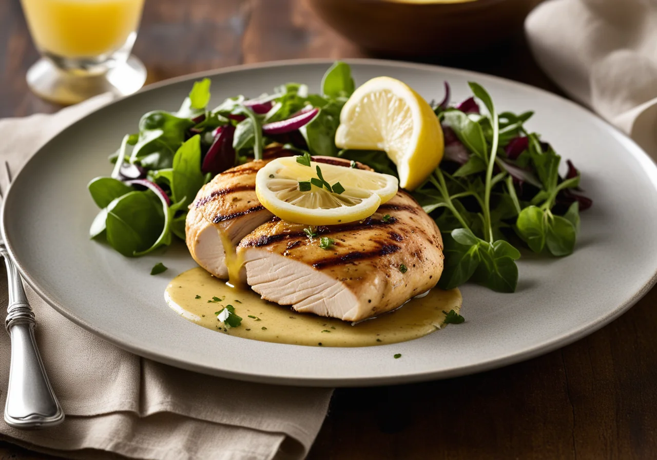 Chicken Breast with Lemon and Spiced Vinaigrette