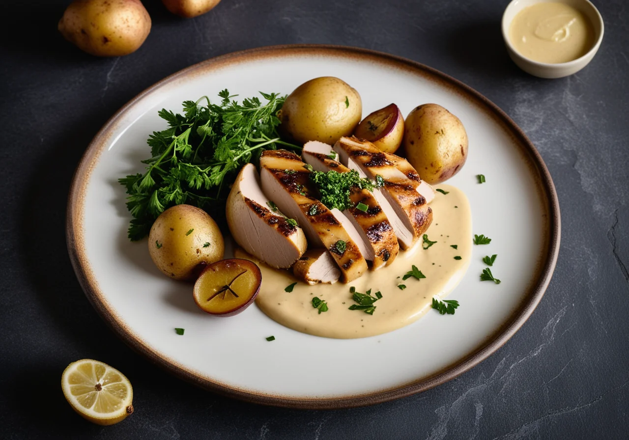 Chicken Breast Fillet with Olive Crust