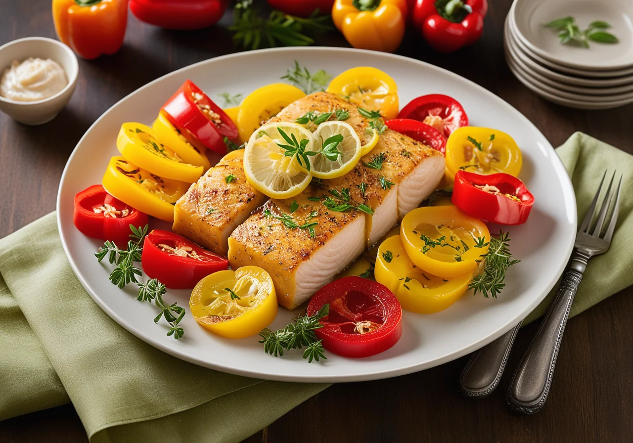 Steamed Fish Fillet with Vegetables
