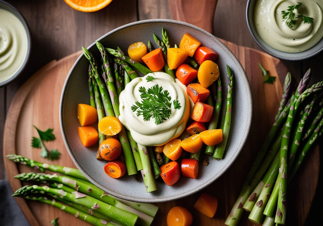 Vegetables with Herb Cream