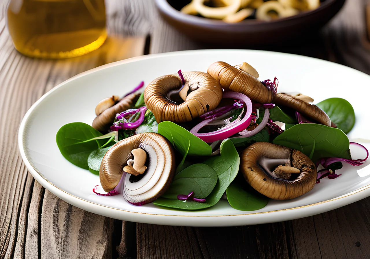 Spinach Mushroom Salad