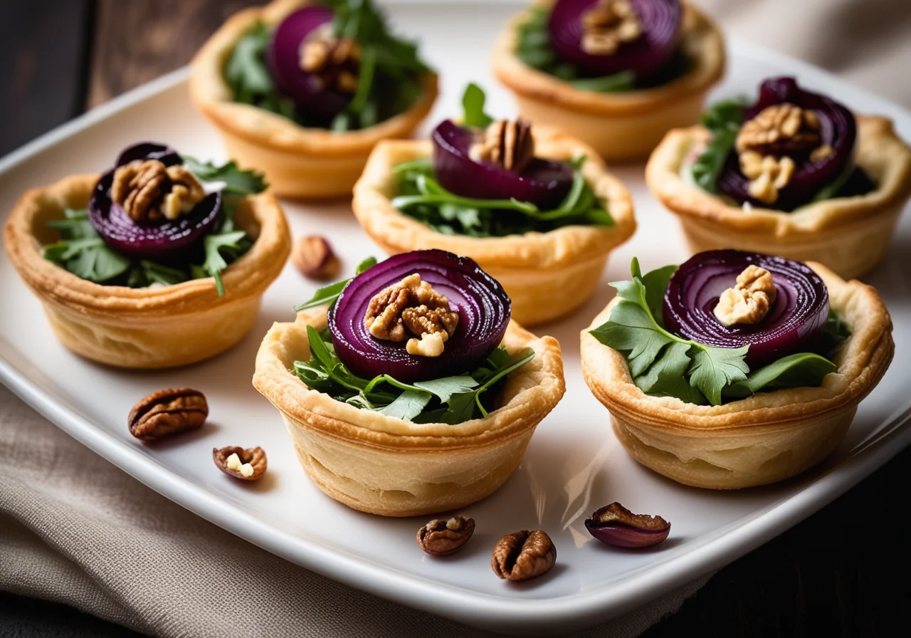 Goat Cheese Bites with Balsamic Onions