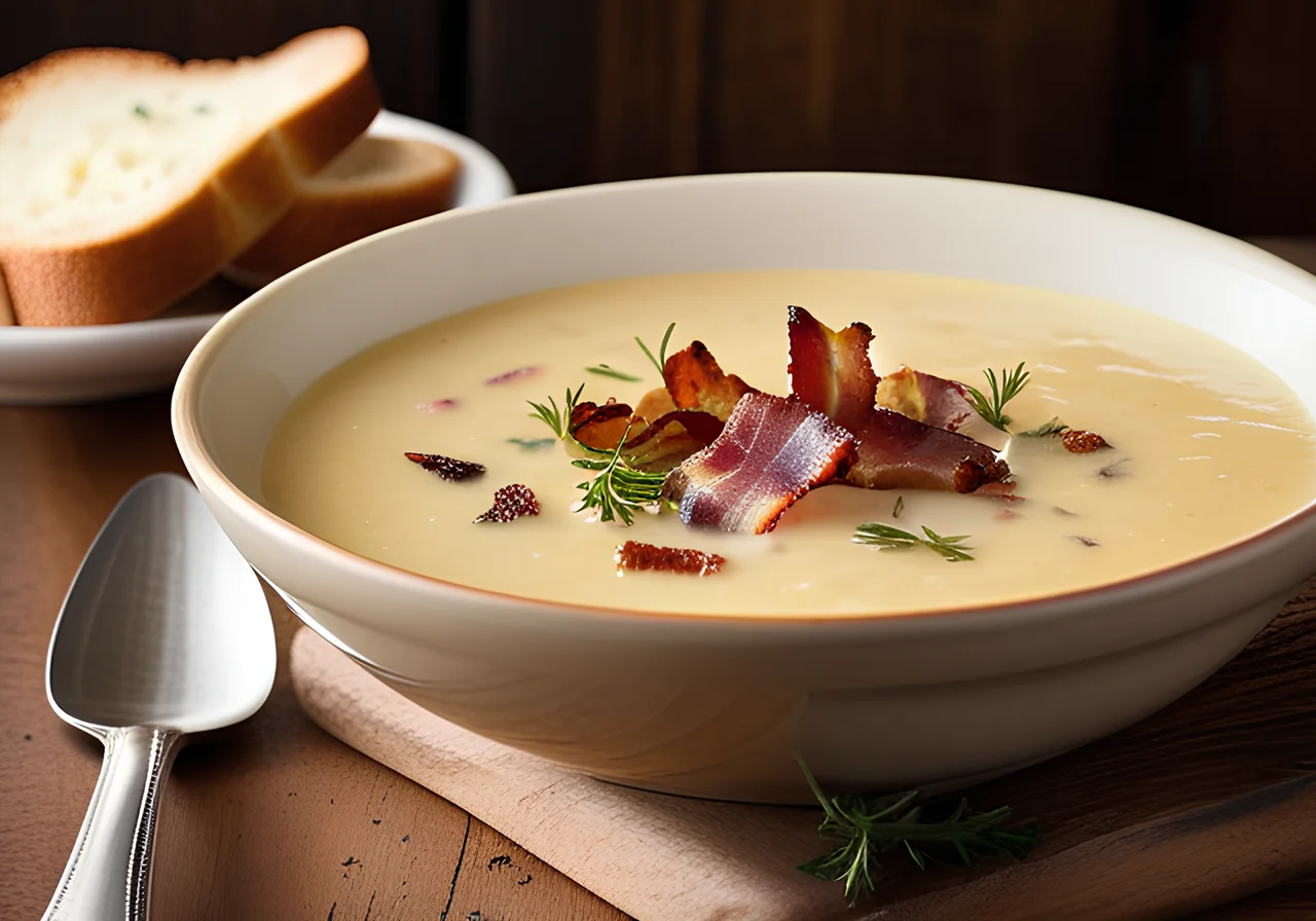 Creamy Potato Soup with Bacon