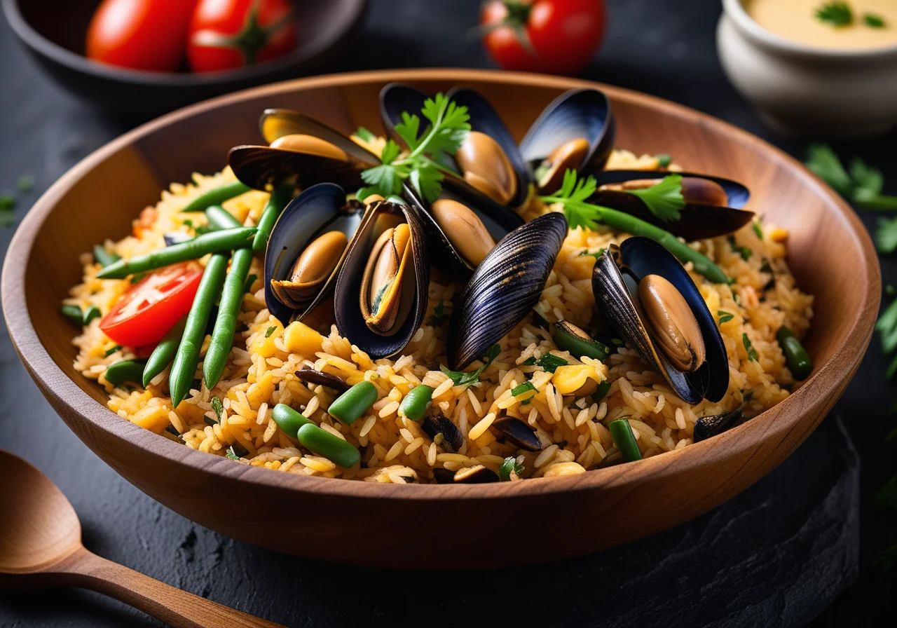 Spiced Rice with Mussels