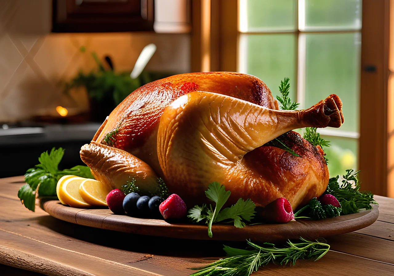 Roasted Stuffed Turkey