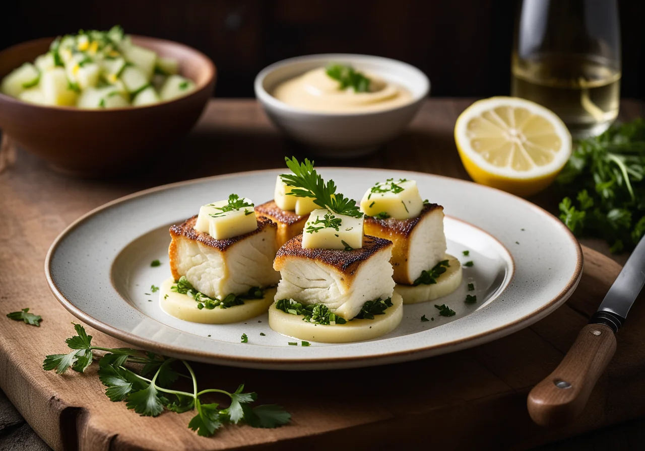 Stuffed Sea Bass Rolls