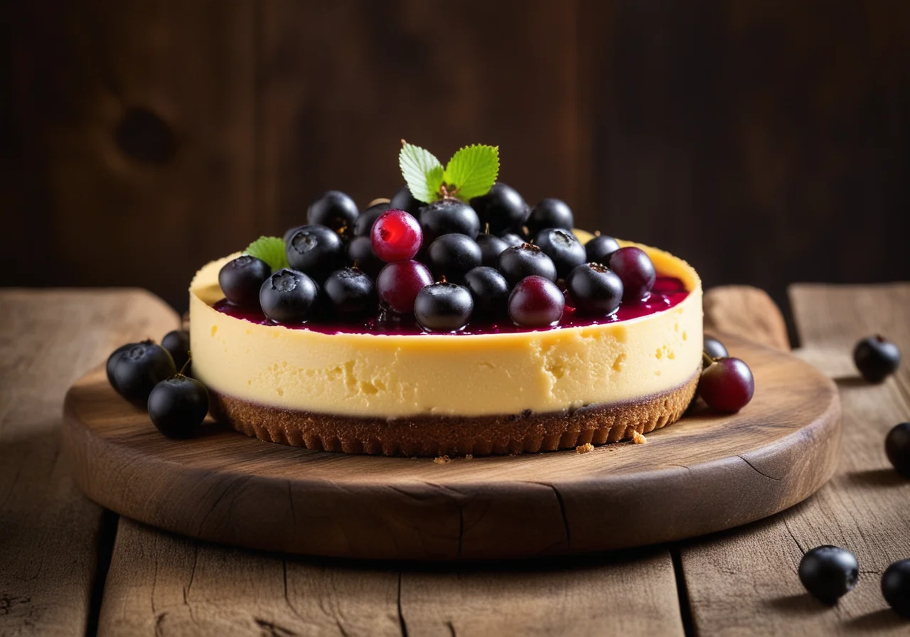Blackcurrant Cheesecake