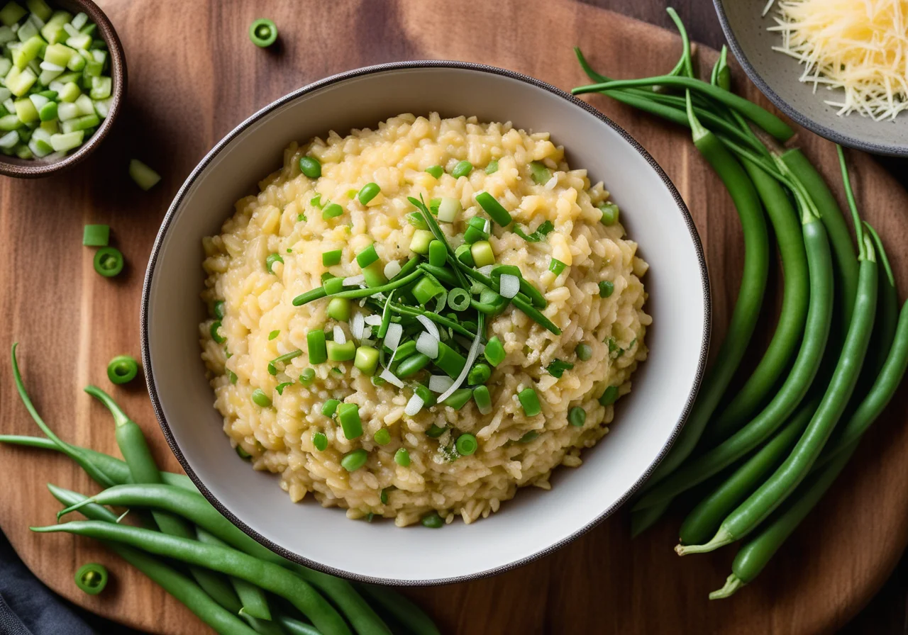 Pea Risotto with Beans and Avocado