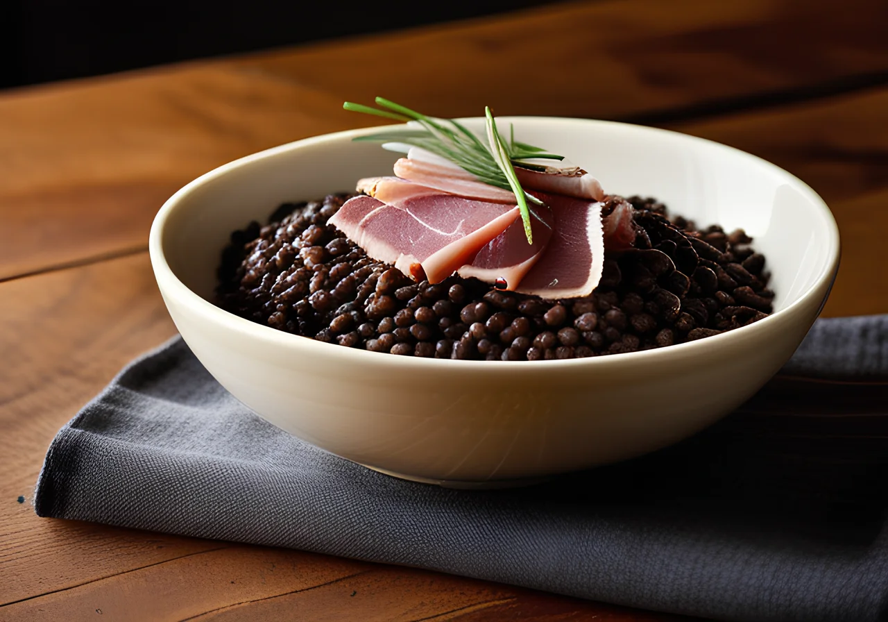 Truffled Beluga Lentils