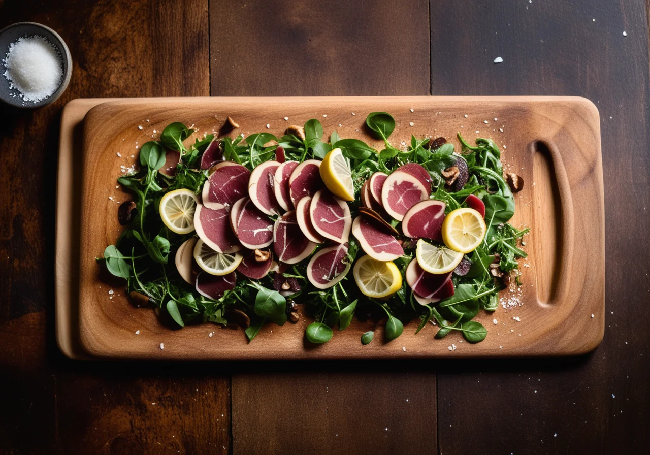 Arugula with Bresaola and Porcini