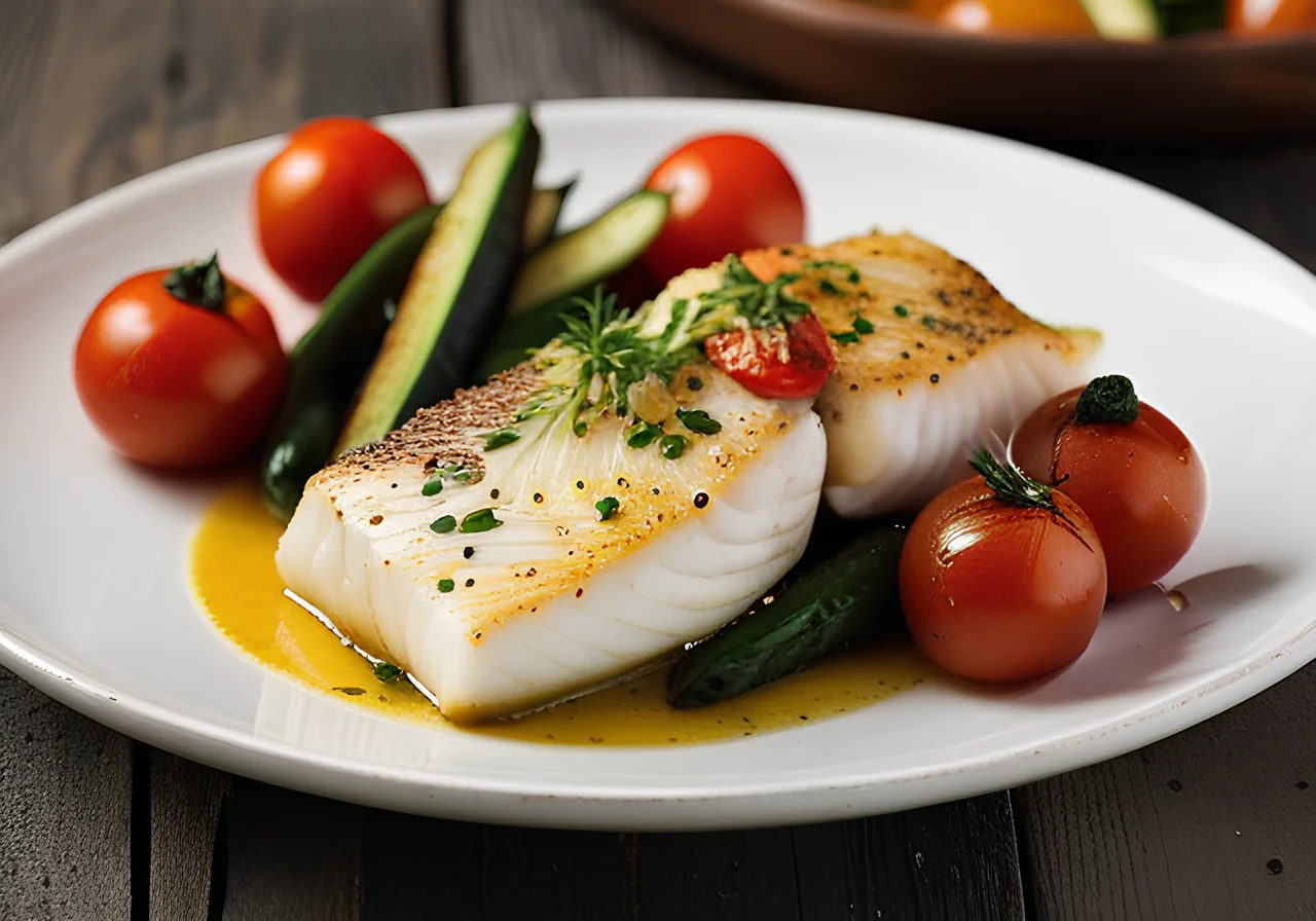 Oven-Baked Fish with Vegetables