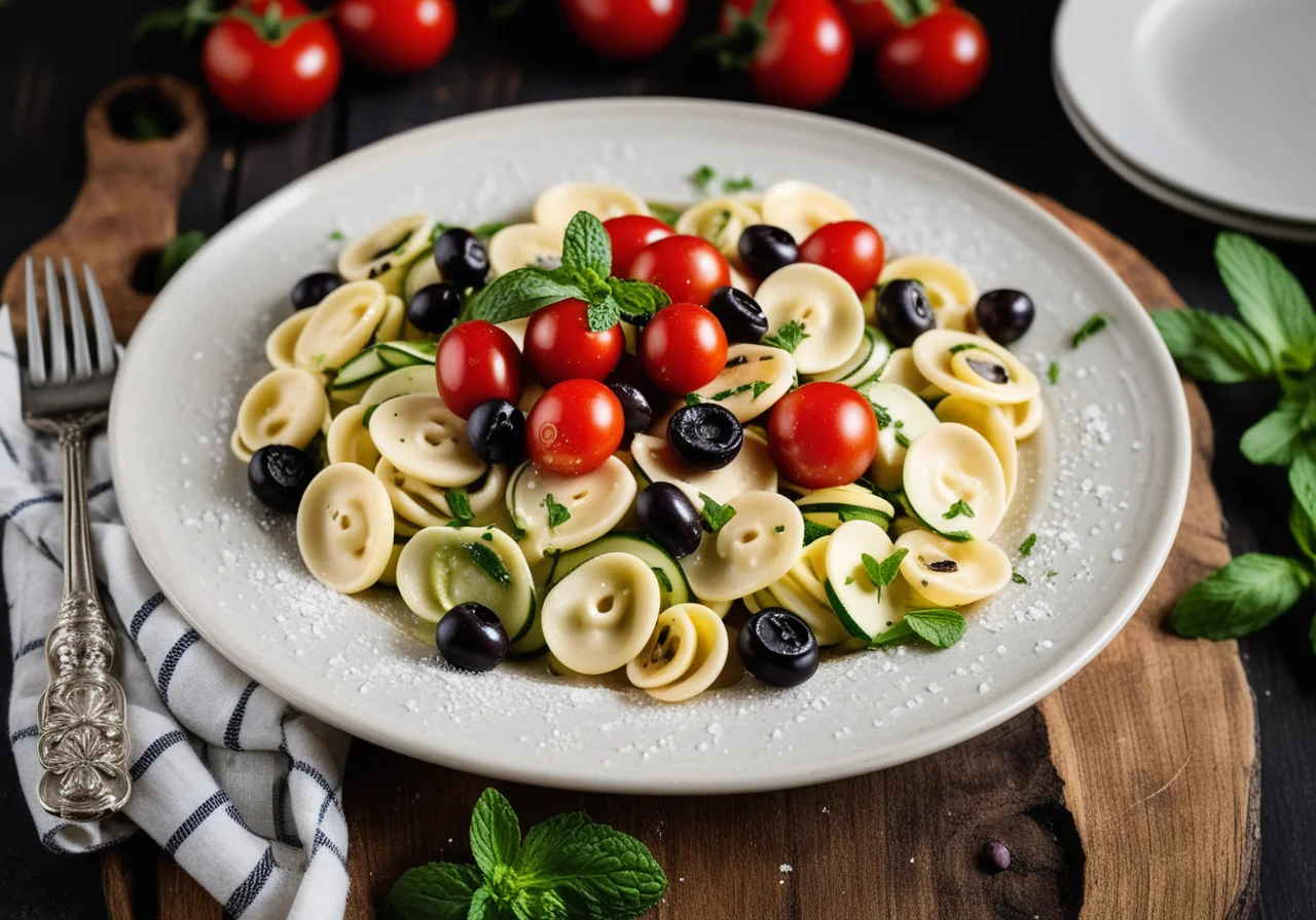Pasta with Summer Vegetables and Mint