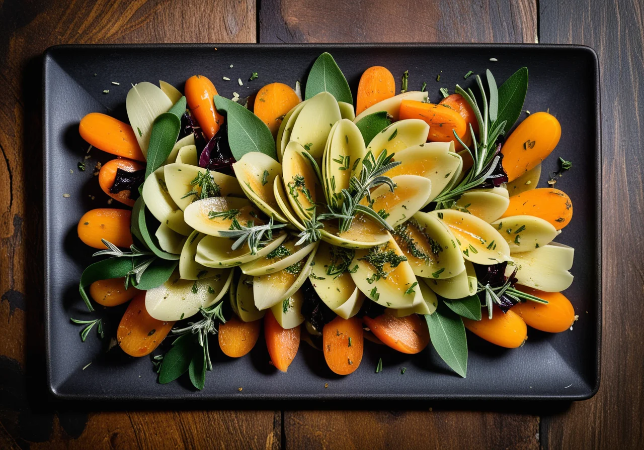 Warm Artichoke Carrot Salad
