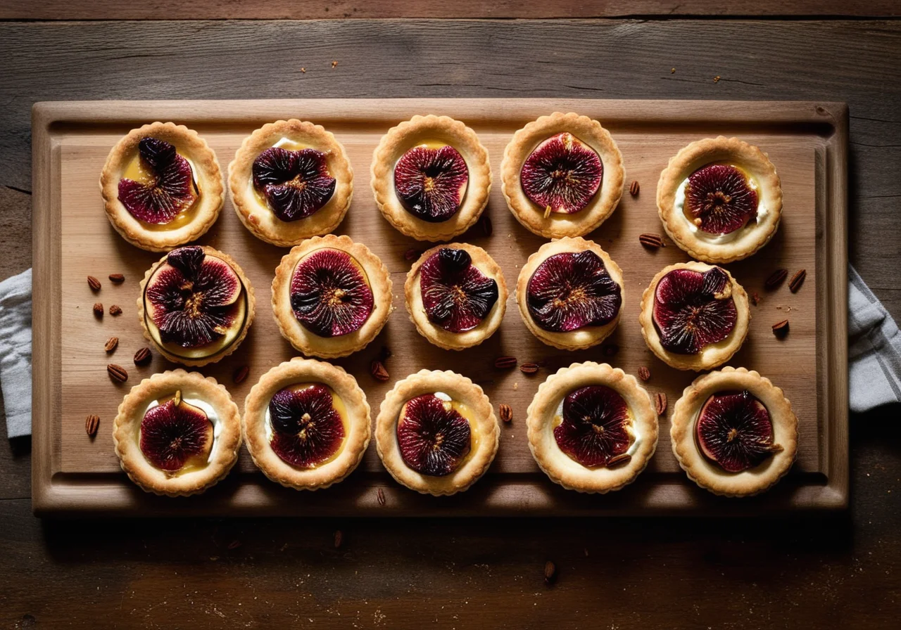Goat cheese with fig and caramelized fennel salad