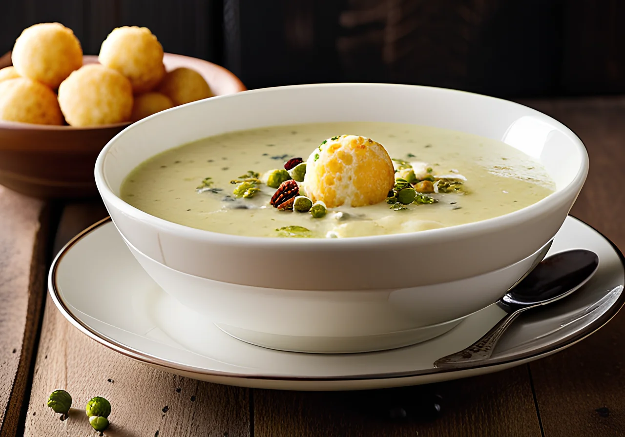 Brussels Sprouts Cheese Soup