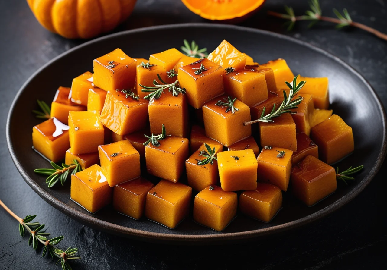 Oven Roasted Pumpkin with Thyme