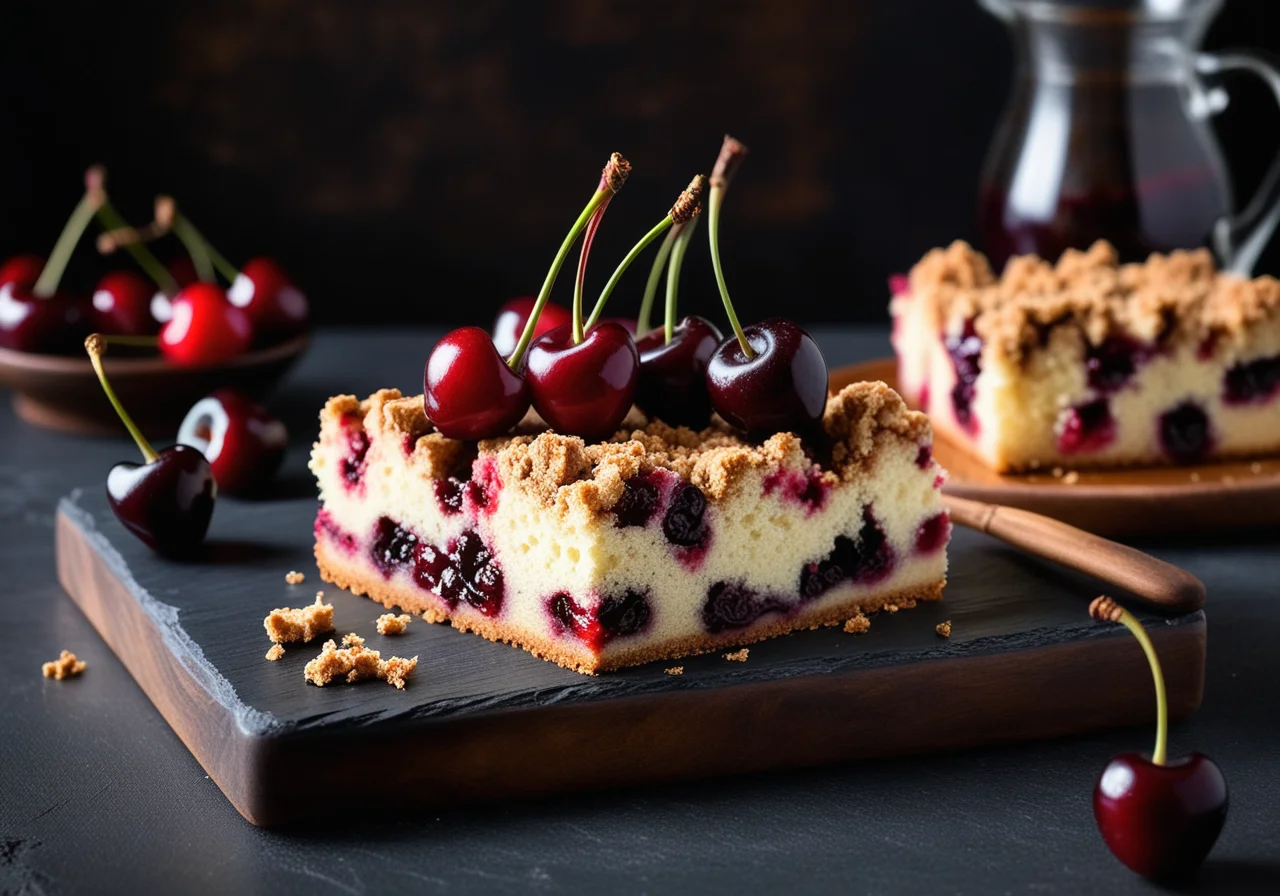 Cherry Crumb Cake