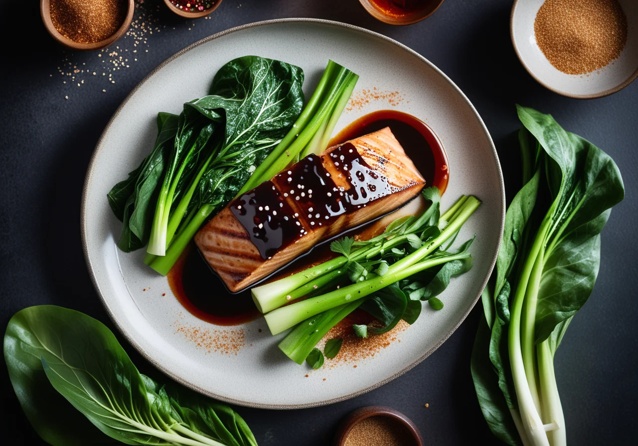 Teriyaki Salmon with Pak Choi