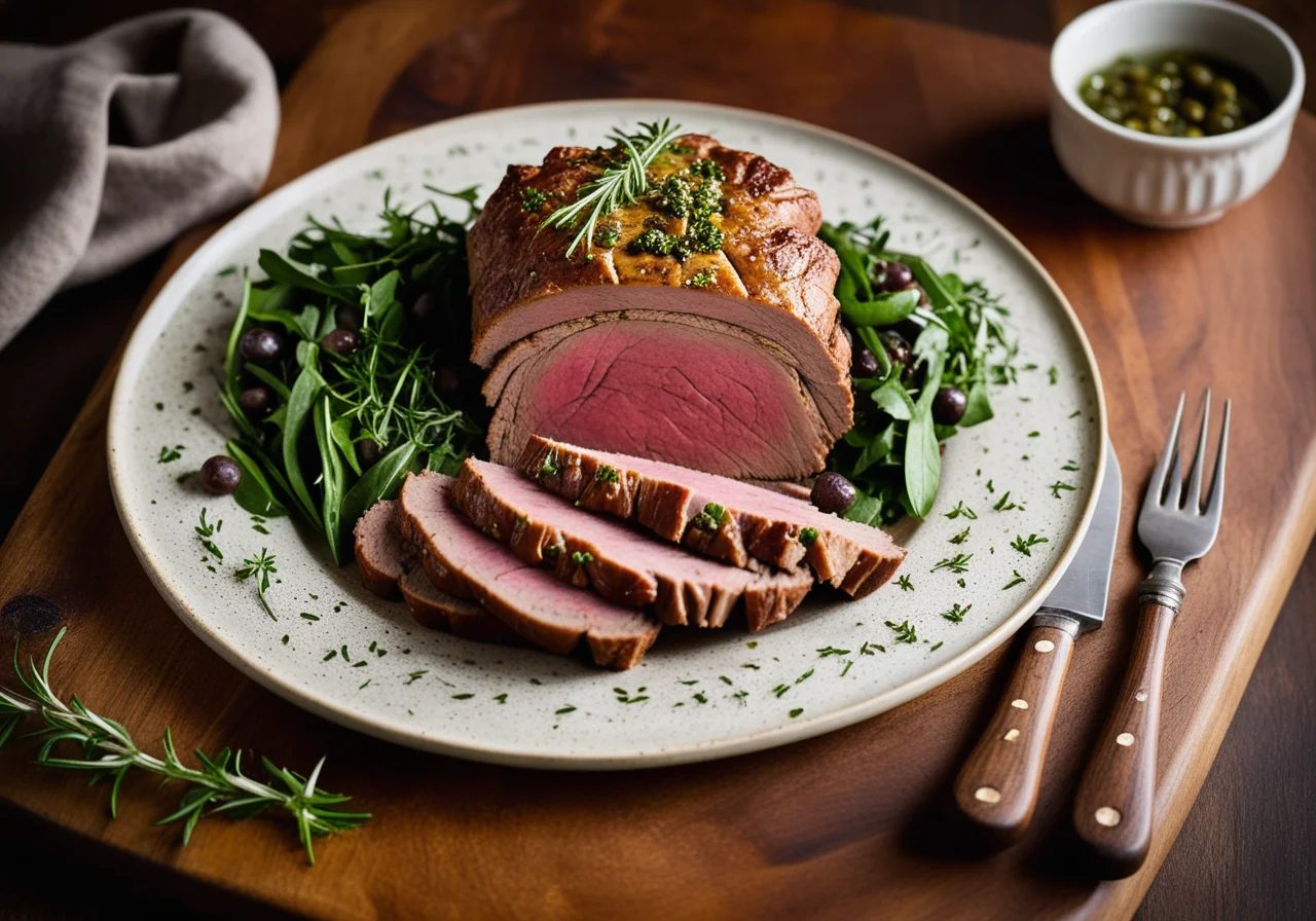 Veal Roast with Capers and Tarragon
