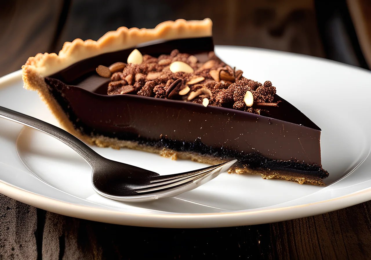 Chocolate Tart with Soy Cream