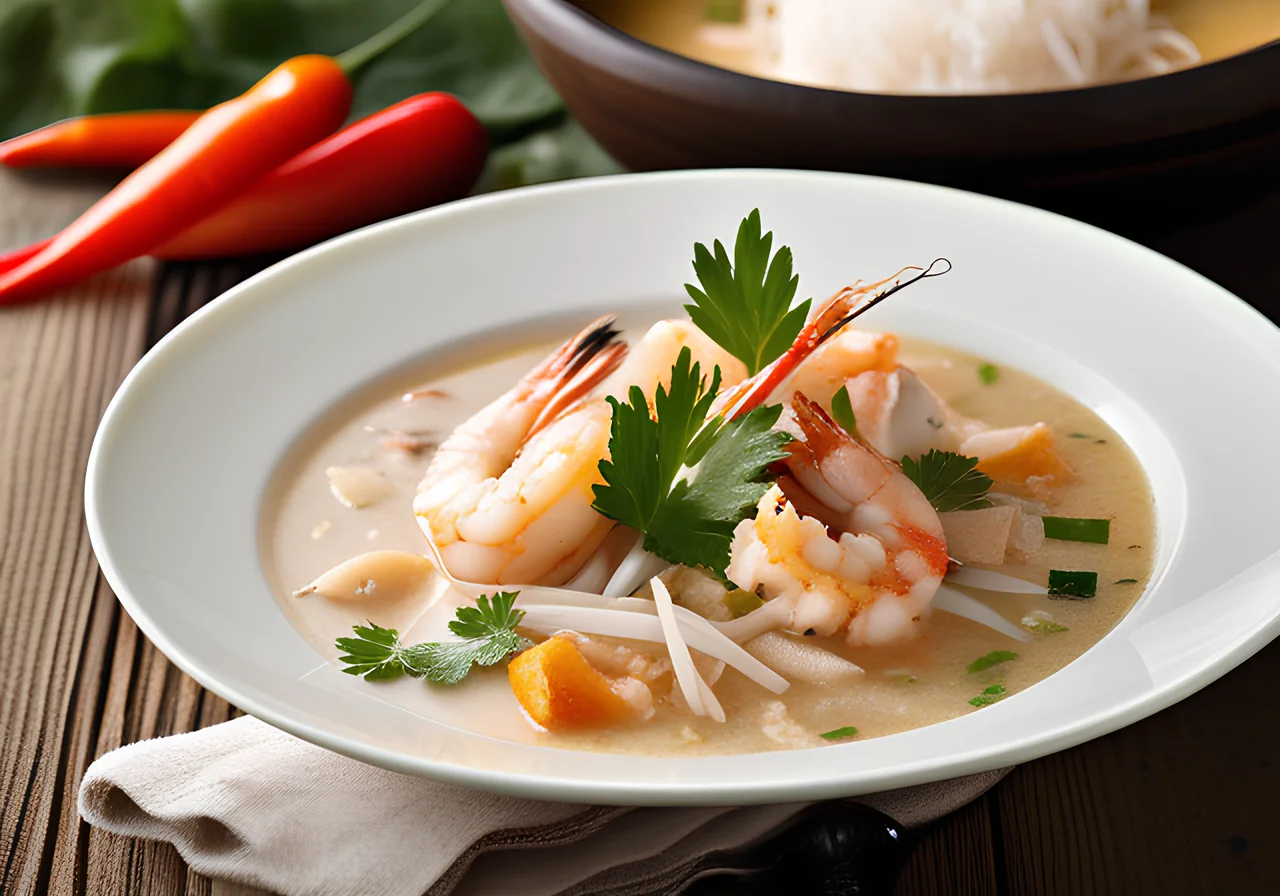 Shrimp and Fish Stew in Coconut Milk
