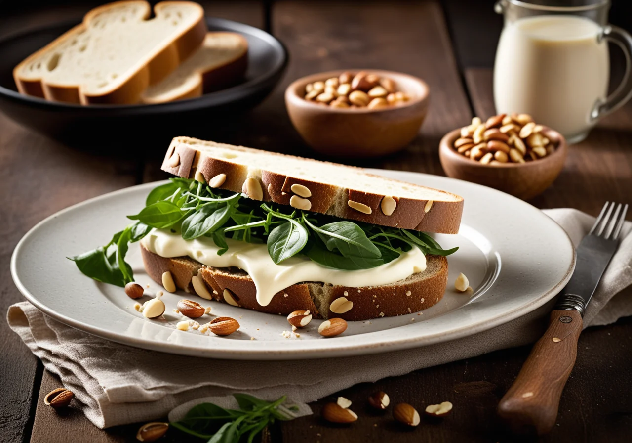 Ricotta Pine Nut Cream Sandwich