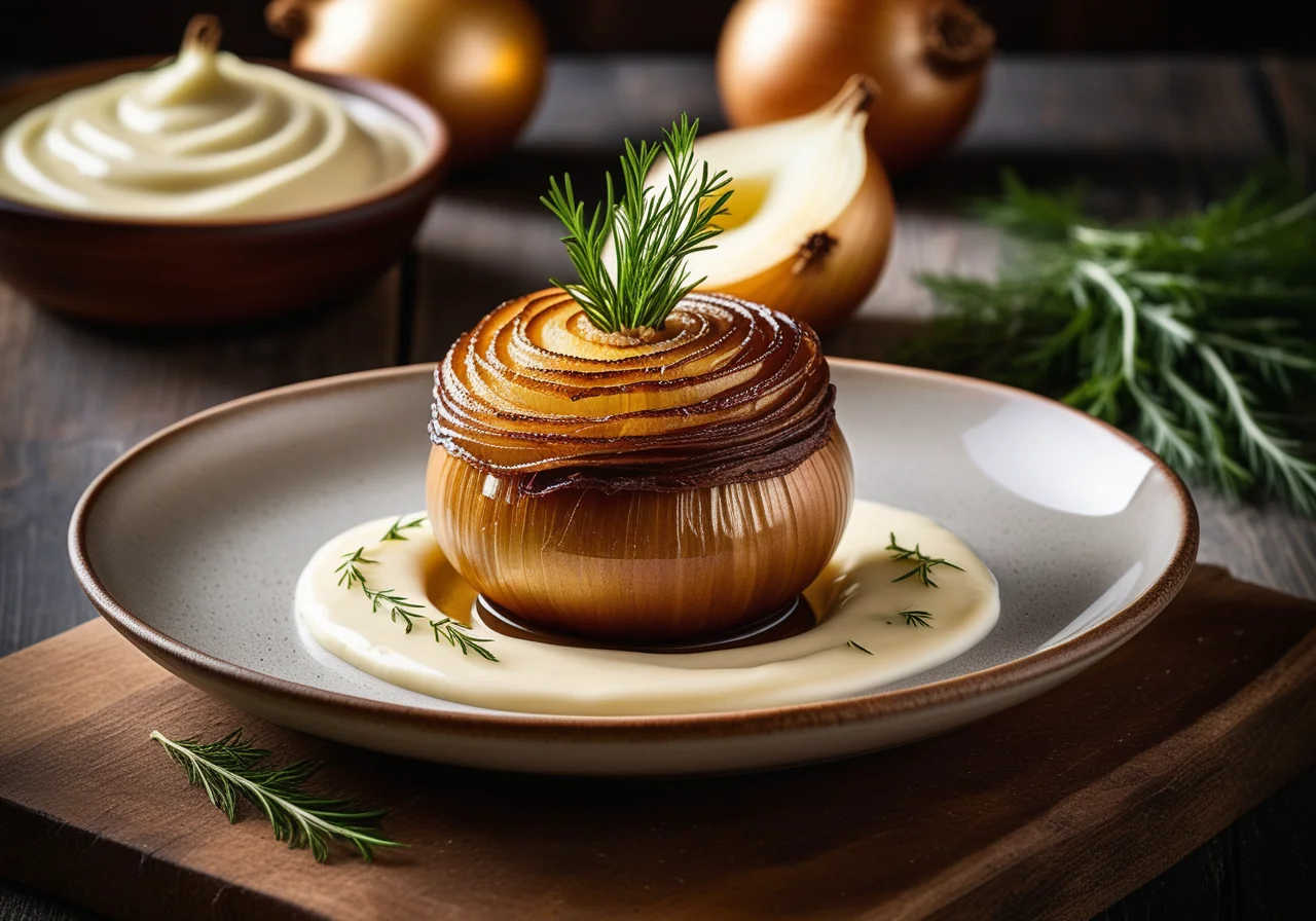 Baked Onions with Anchovy Filling
