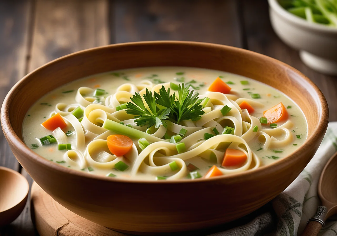 Vegetable Soup with Noodles