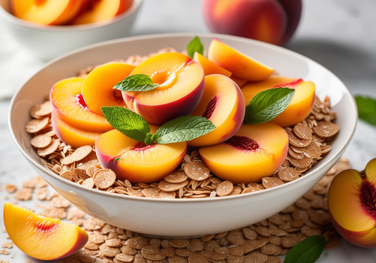 Whole Grain Flakes with Peach