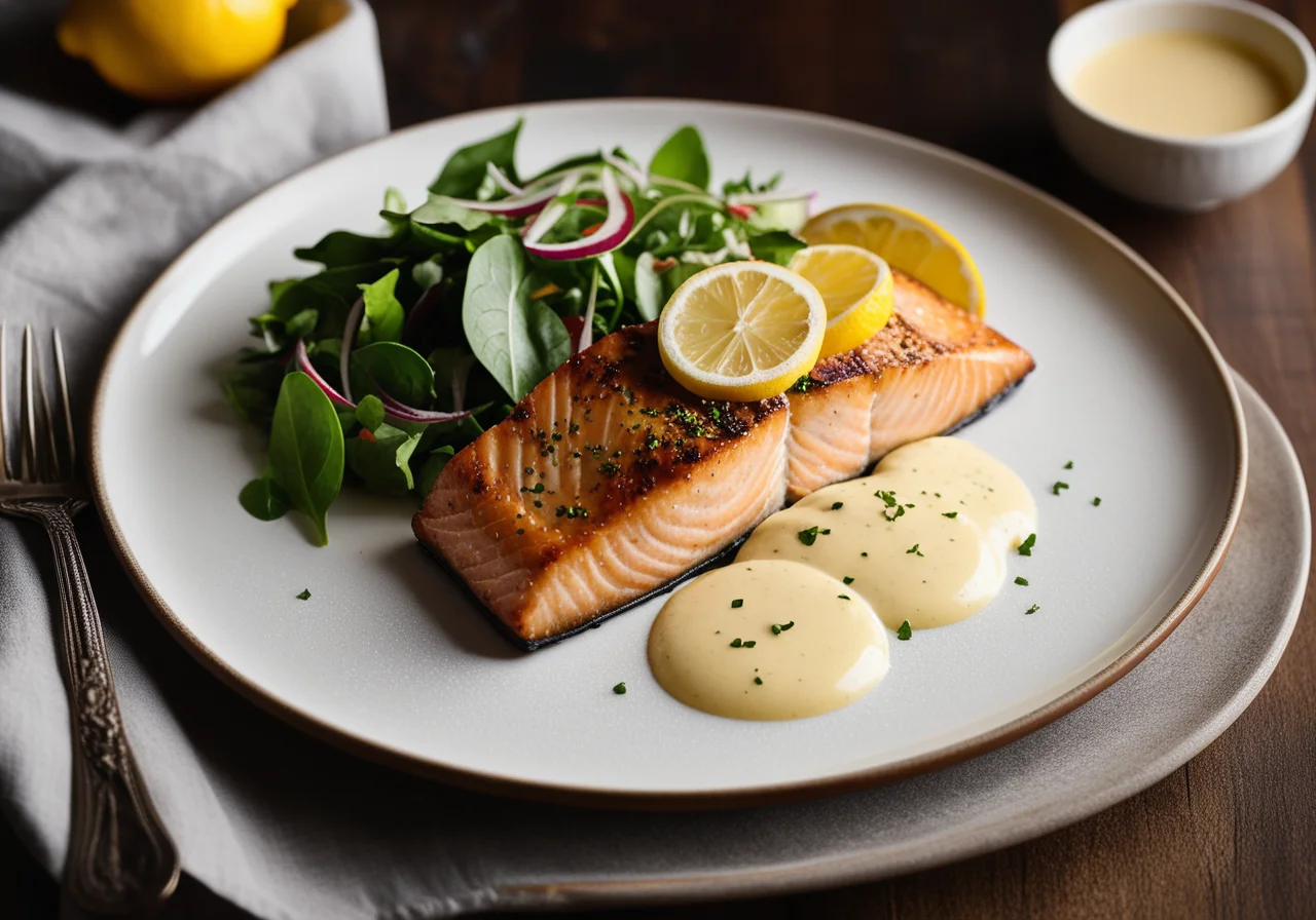 Salmon with Lemon Sauce