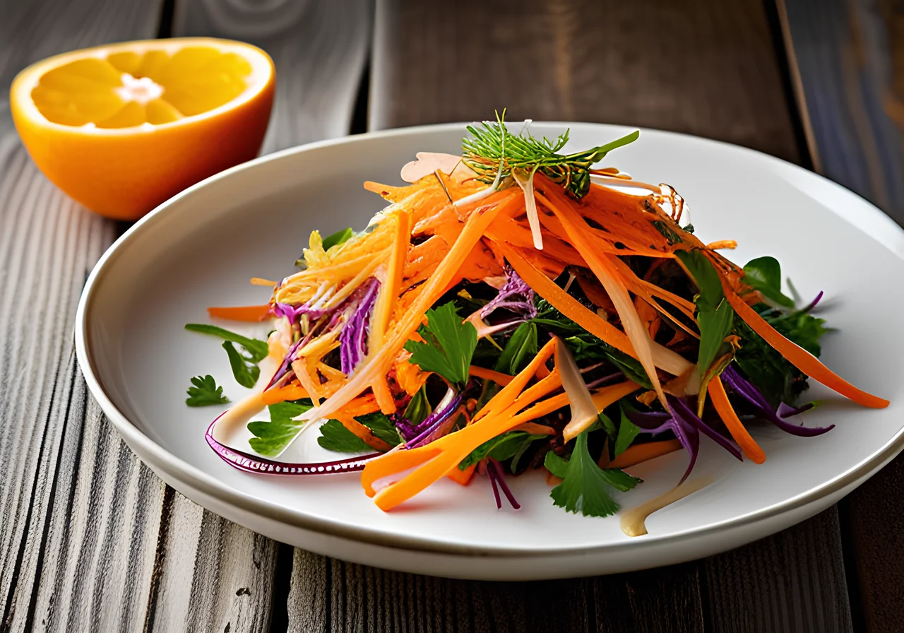 Carrot Salad with Orange Dressing