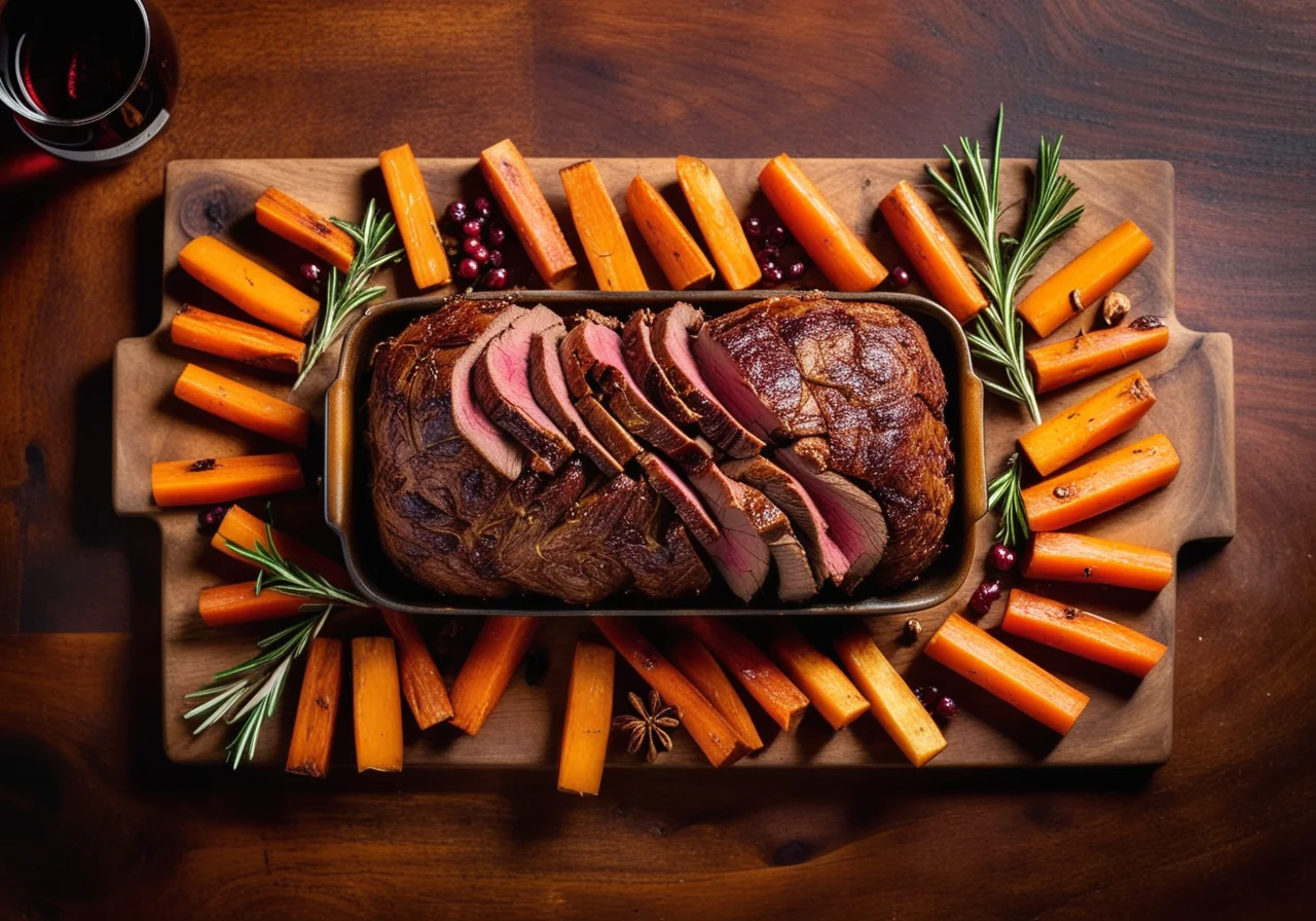 Festive Lamb Roast with Garlic