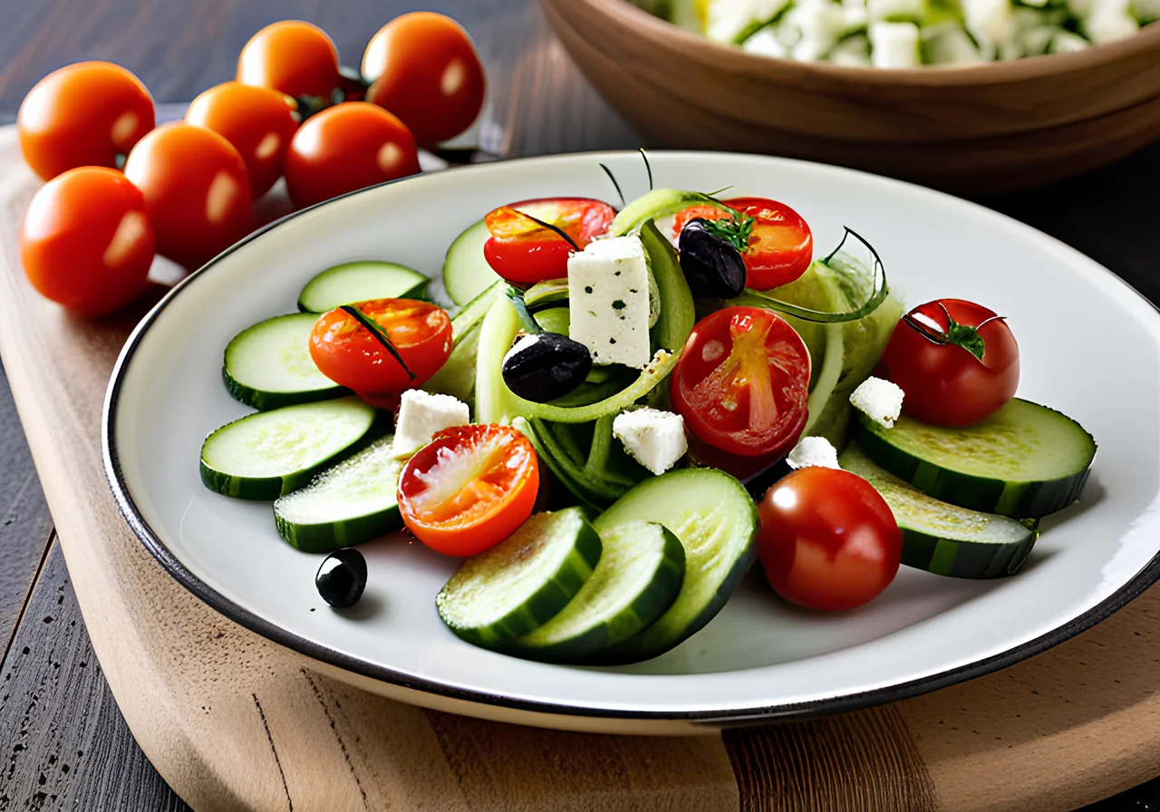 Vegetable Salad with Feta