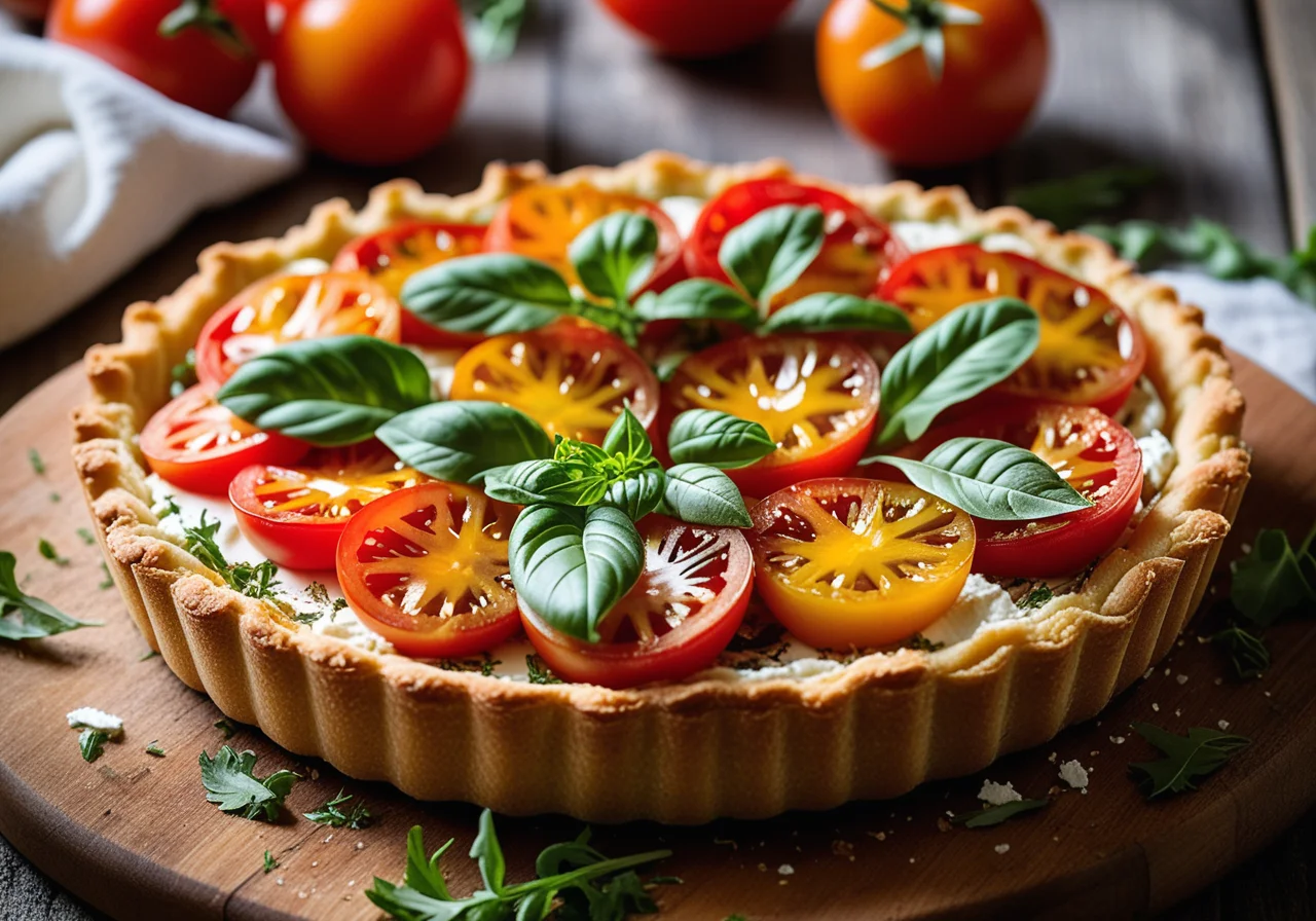 Tomato and Arugula Tart