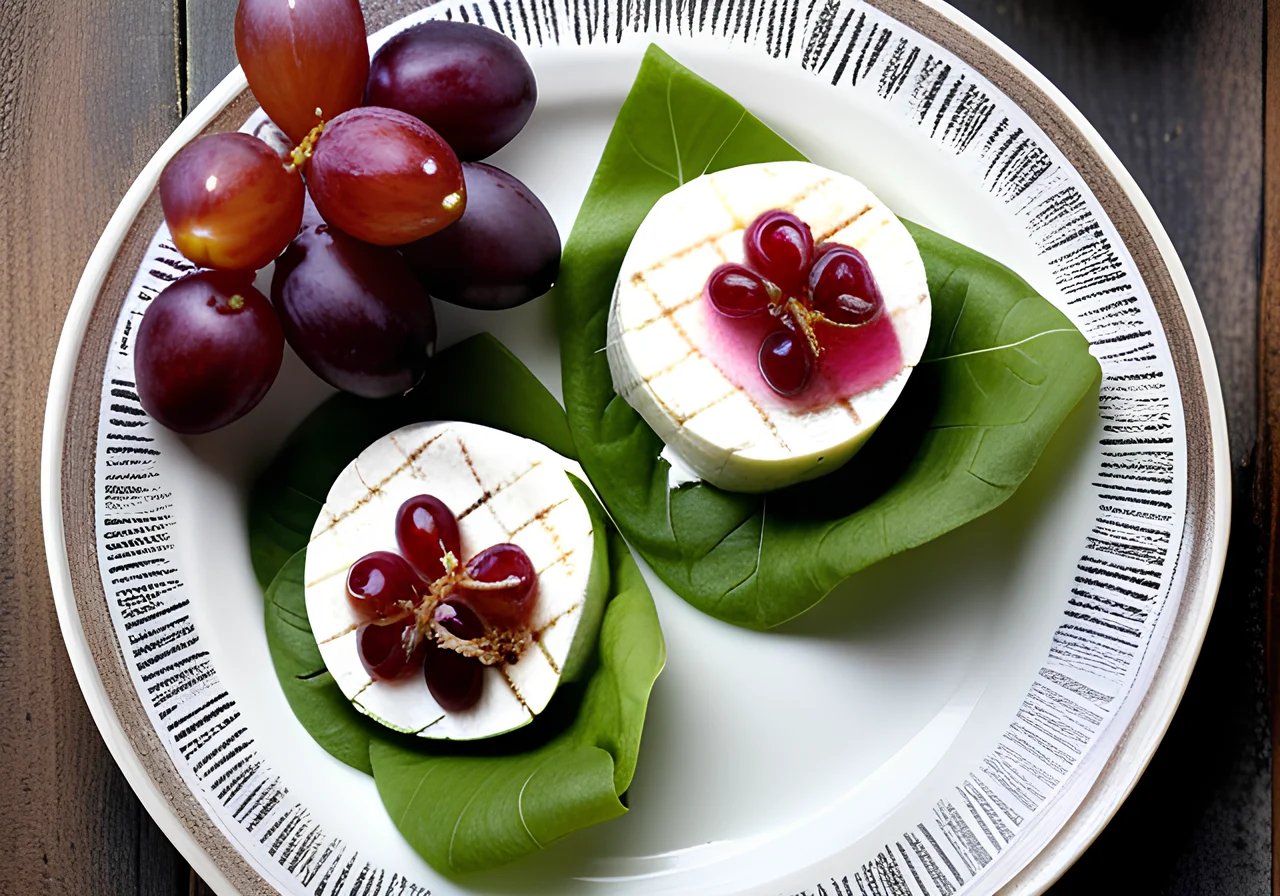 Goat Cheese Wraps with Grapes