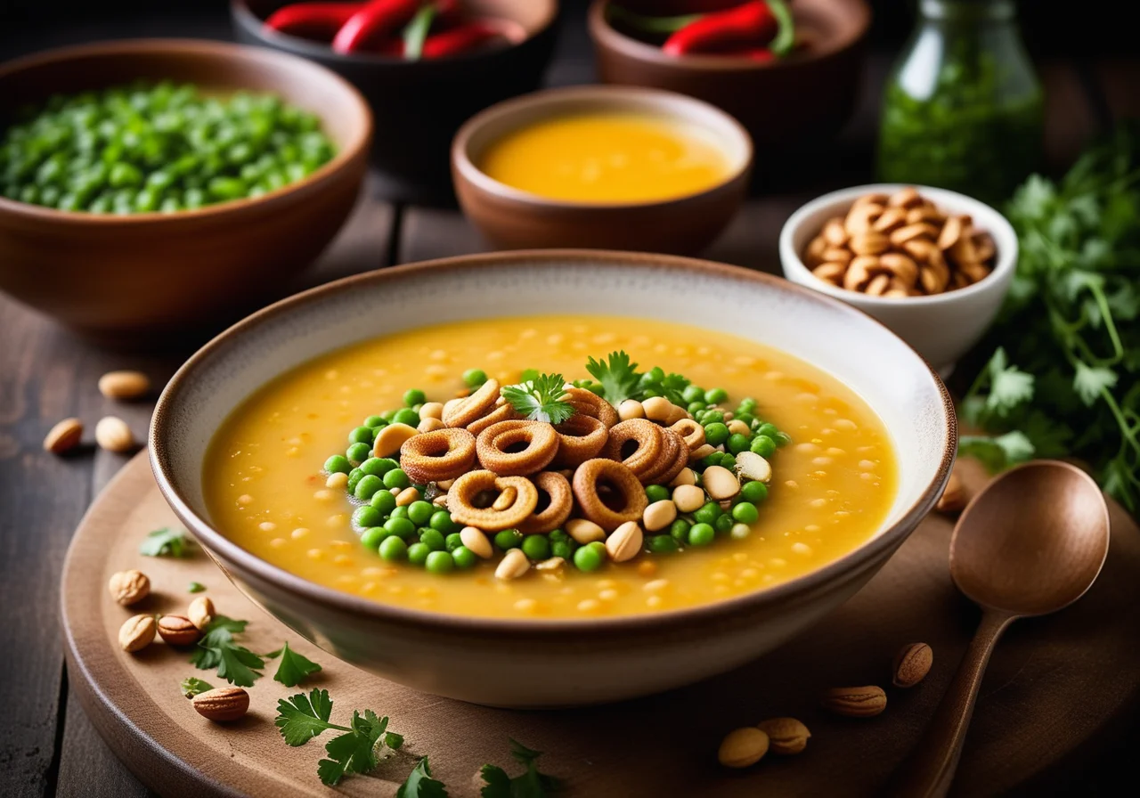 Yellow Split Pea Soup with Chicken